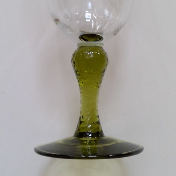 Libbey Dining Vintage Libbey Martello Olive Greenstemmed 2oz Wine